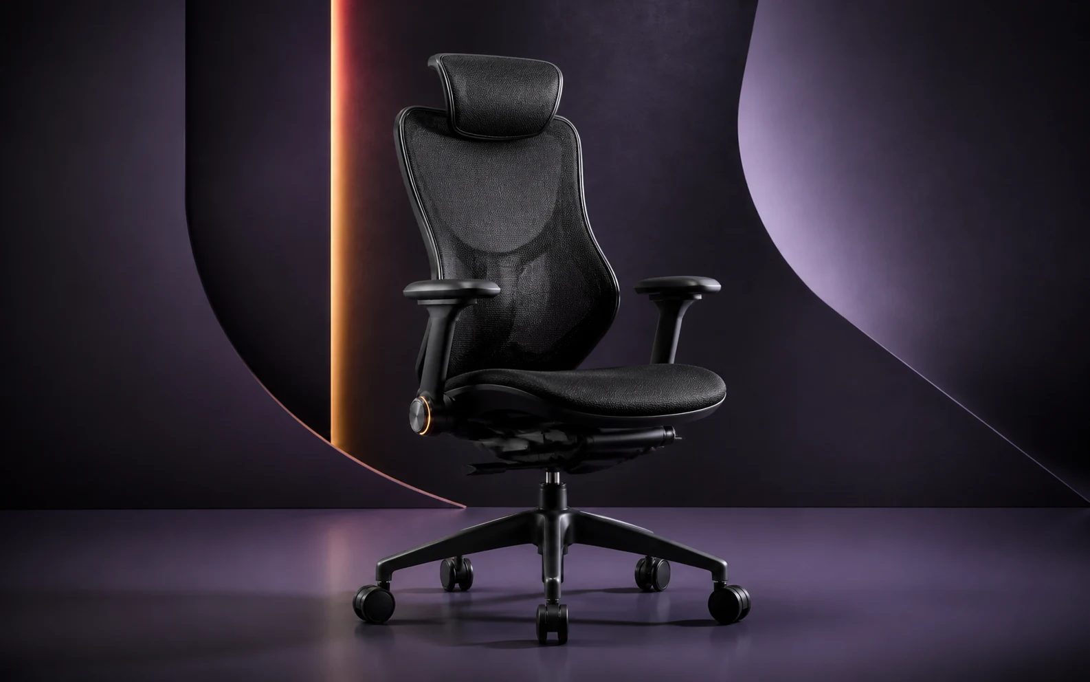 Generated concept visual of the Zeatra Focus high-back office chair